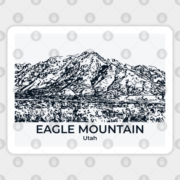 Eagle Mountain - Utah Magnet by Lakeric